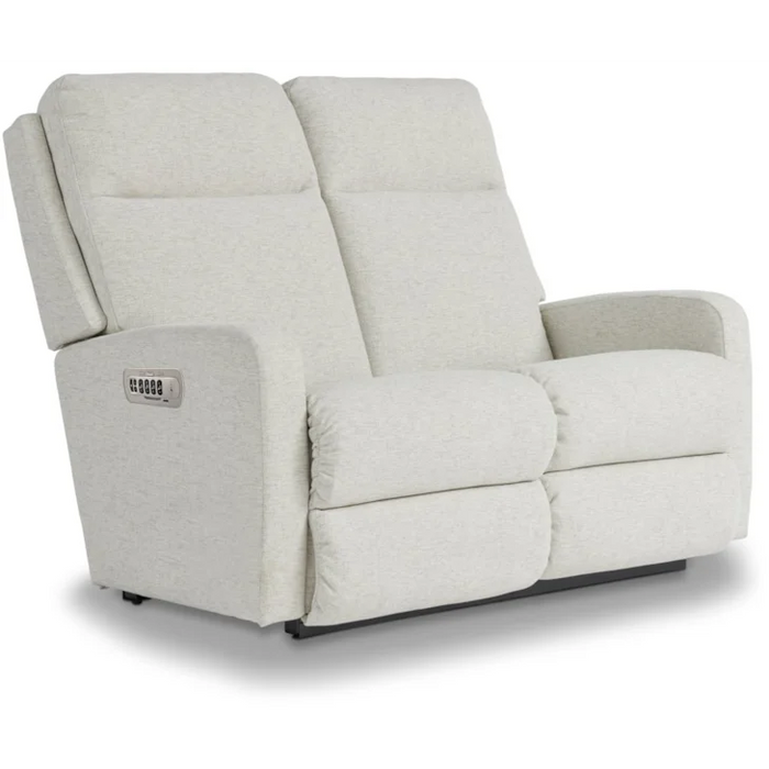Finley Contemporary Power Wall Reclining Loveseat with Power Headrest & Lumbar by La-Z-Boy