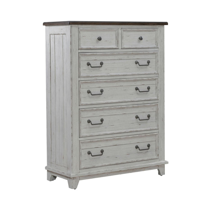 River Place - 6 Drawer Chest - White