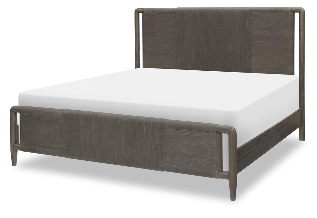 Maren - Queen Woven Panel Footboard With Slats - Truffle