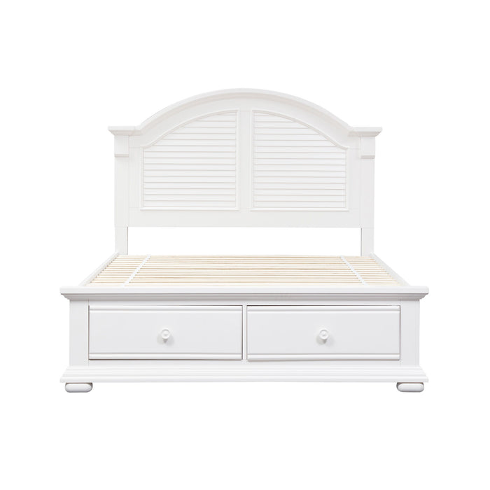 Summer House - Queen Storage Footboard - White