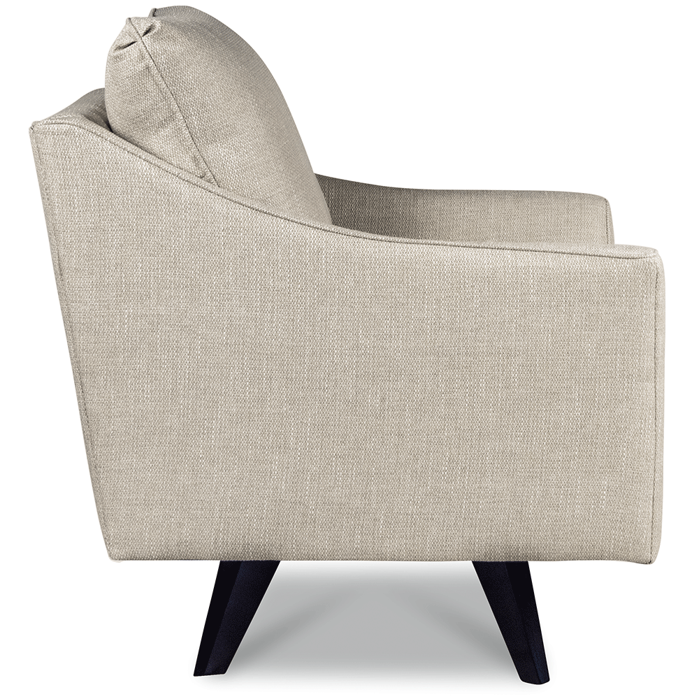 Reegan Swivel Chair with Wood Legs and Premier ComfortCore Cushion — Burgundy — Seamount B153808 view 4