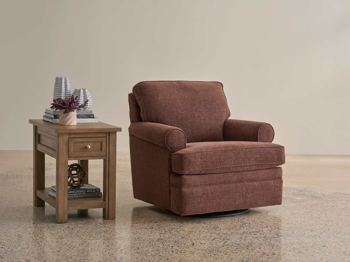 La-Z-Boy Roxie Swivel Gliding Chair 225462 manufacturer lifestyle view