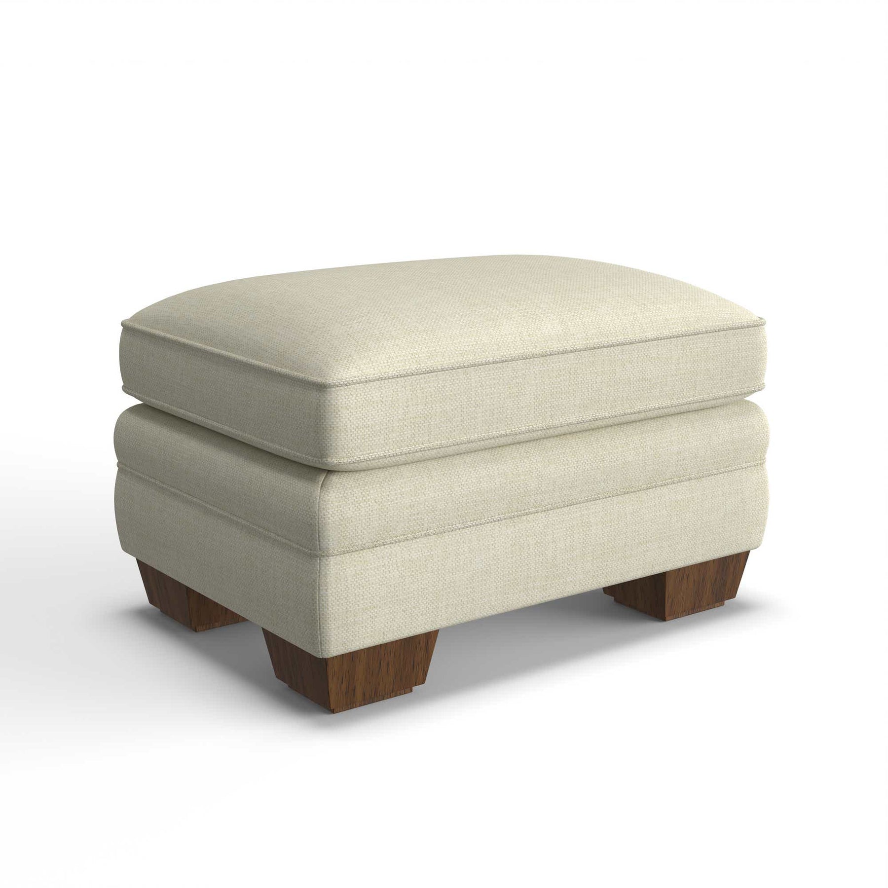 La-Z-Boy Meyer Ottoman 240694 in Nico Oyster, front view