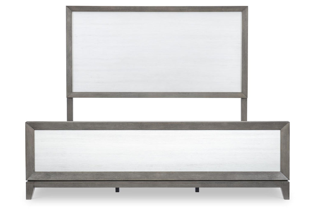 Terra Luna - Panel Headboard - King / California King - White Cloud & Nightfall