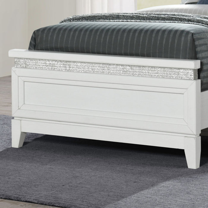 Reflections - Full Panel Footboard - Pearl White