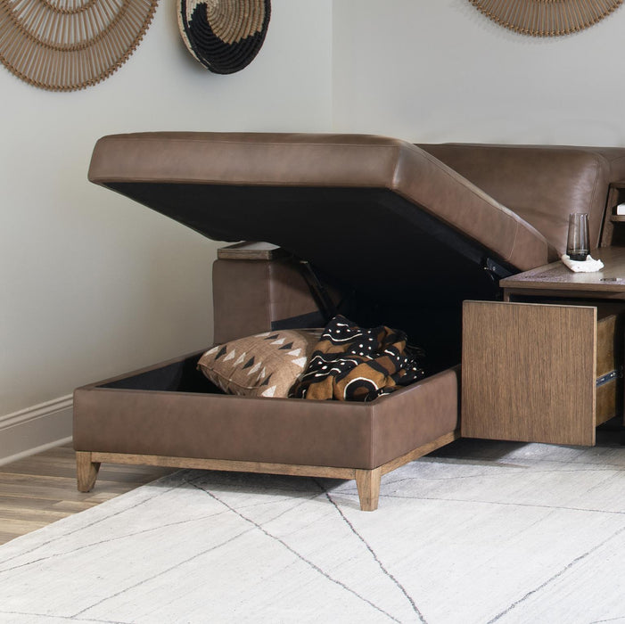 Solana - LAF Storage Chaise - Warm Oak