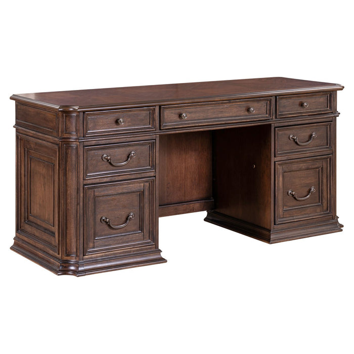 Provence Park - Jr Executive Credenza Base - Chateau Brown