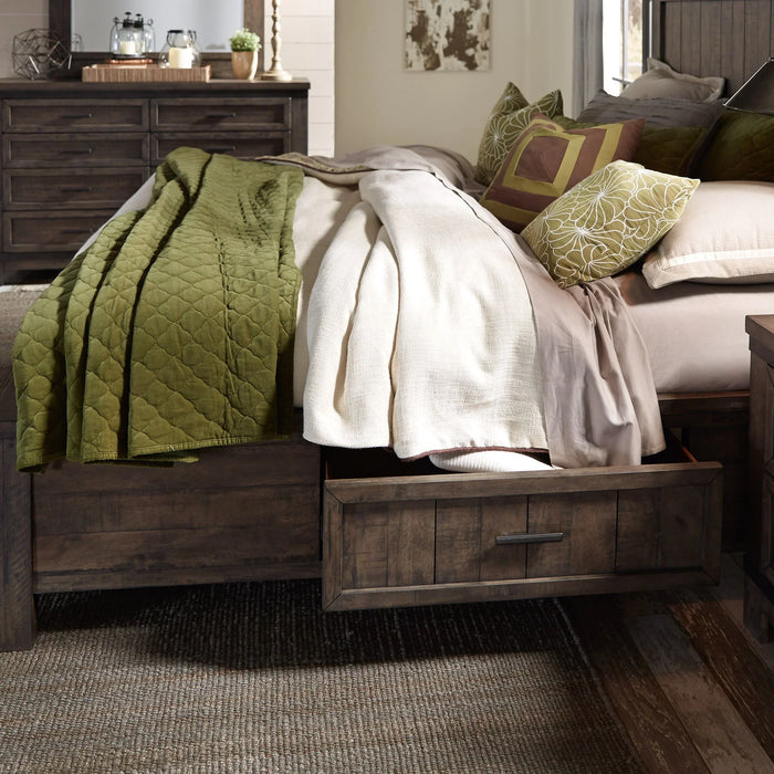 Thornwood Hills - One Sided Storage Rail - Dark Brown