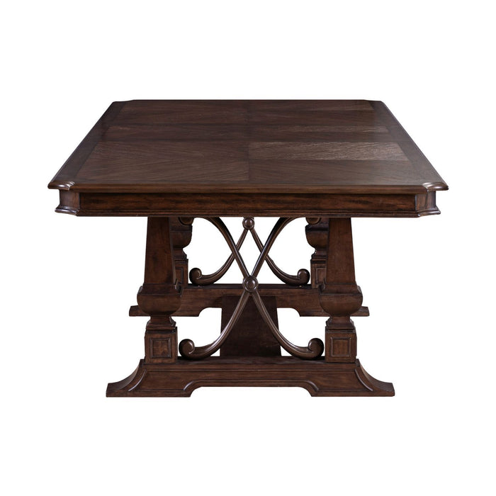 Provence Park - Trestle Table Base - Chateau Brown