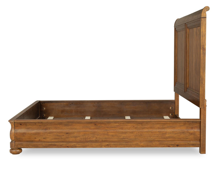 Echelon - Queen / King Sleigh Side Rails - Heritage Walnut