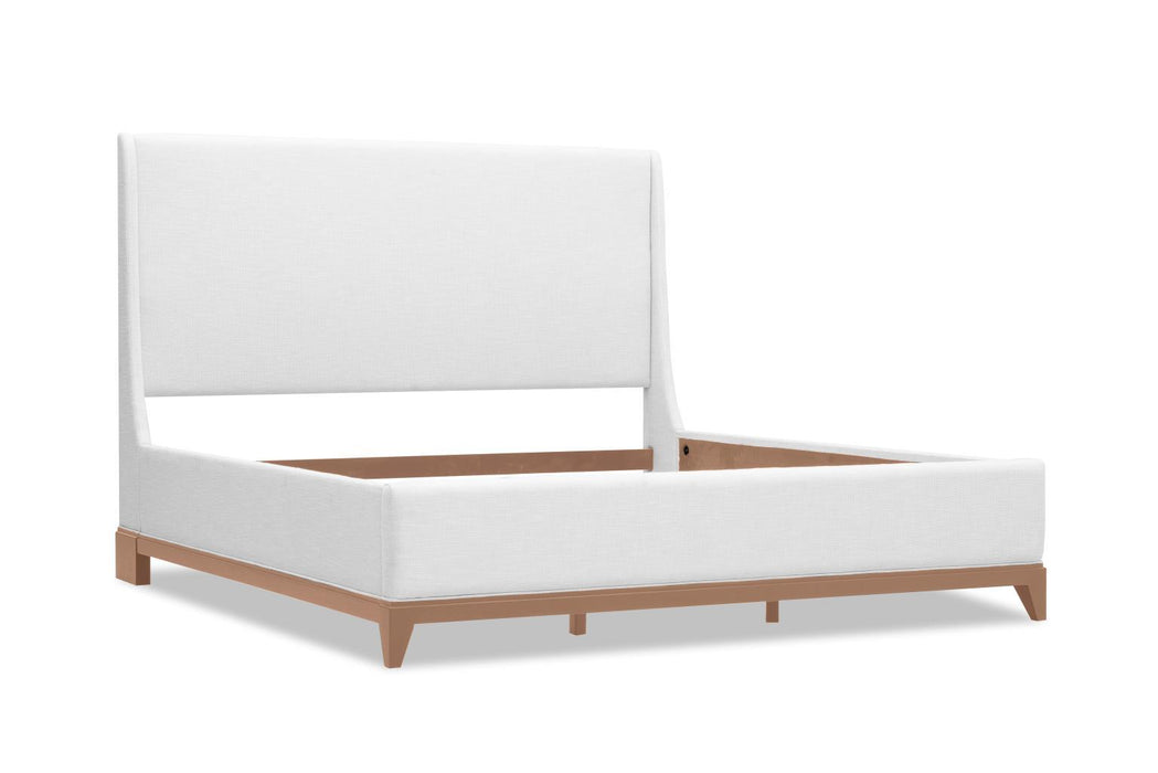 Today's Traditions - Upholstered Headboard Queen - Natural Hickory