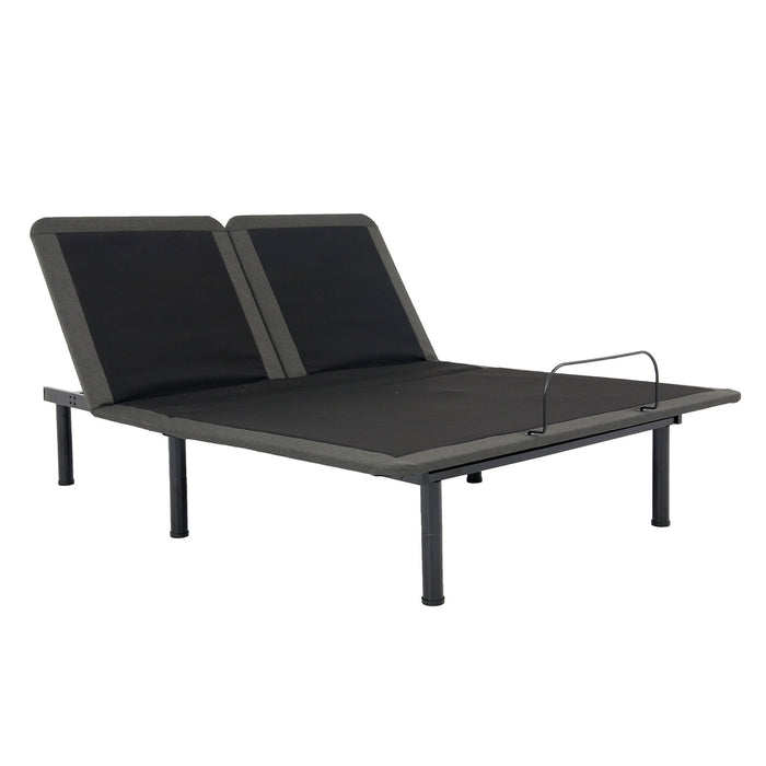 Remedy Sleep - Flex Head Queen Adjustable Bed Frame With Voice Activated Controls - Black