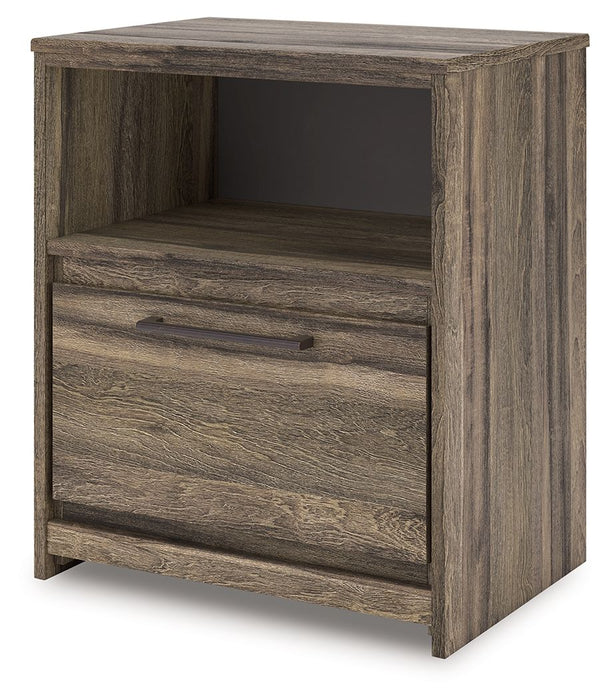 Elbrim - Brown - One Drawer Night Stand