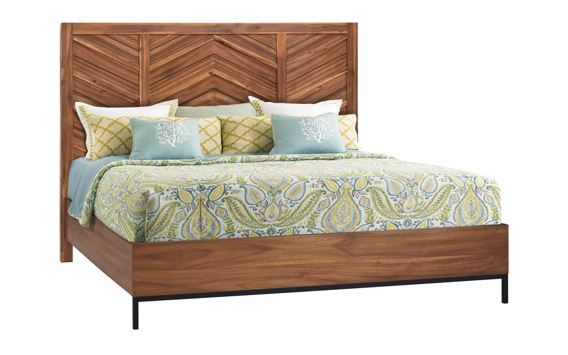 Astoria - King Footboard - Natural Herringbone