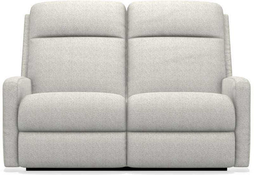 La-Z-Boy Finley 32X747 power wall reclining loveseat with headrest and lumbar, front dimensions diagram