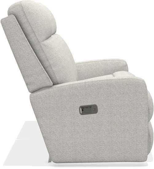 La-Z-Boy Finley 32X747 power wall reclining loveseat with headrest and lumbar, side dimensions diagram