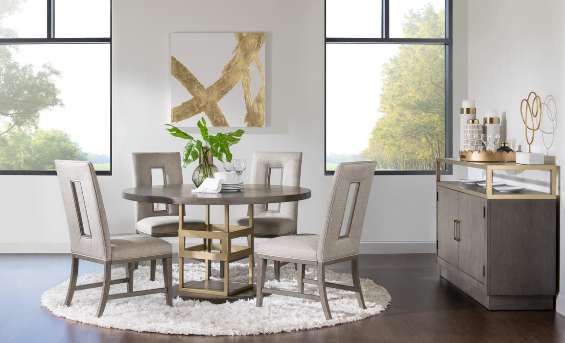 Castalia - Round Pedestal Table Top - Slate Stone