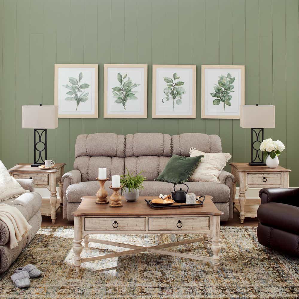 La-Z-Boy Pinnacle wall reclining sofa – reclined view