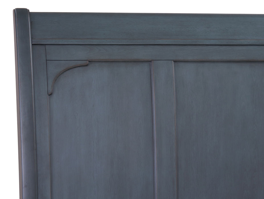 Americana - King Storage Footboard - Corduroy Blue