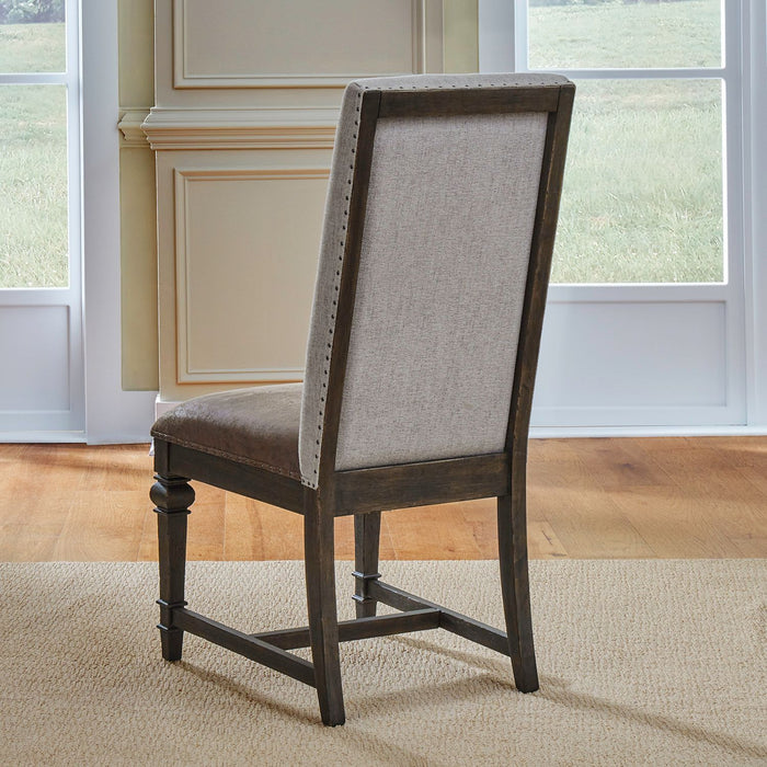 Paradise Valley - Upholstered Side Chair (RTA) - Dark Brown
