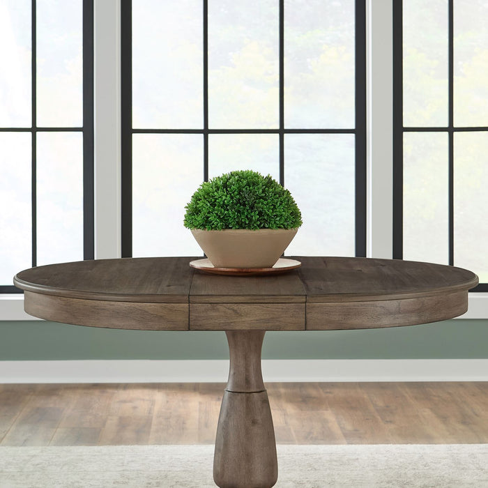 Hickory Grove - Round Pedestal Table Top - Heirloom Brown