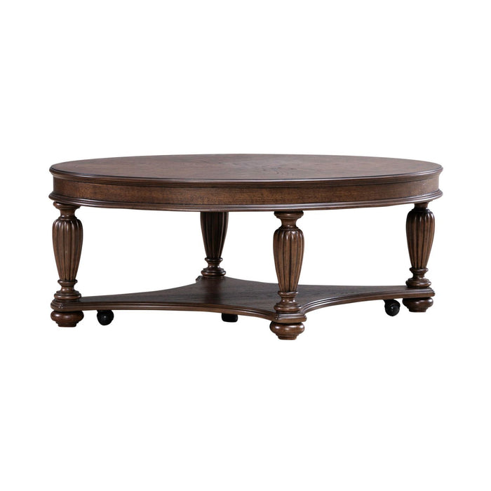 Allington - Oval Cocktail Table - Brown
