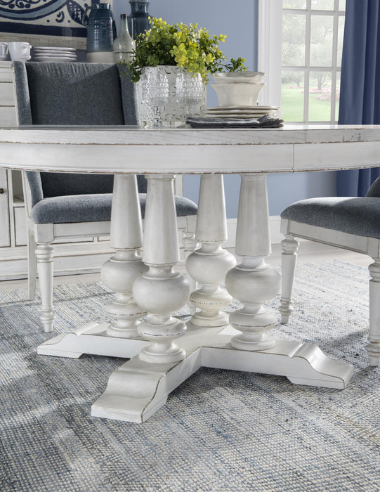 Cottage Park - Round Table Base - White