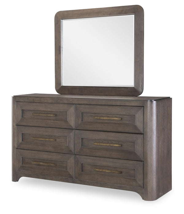 Lancia - Beveled Mirror - Charred Oak