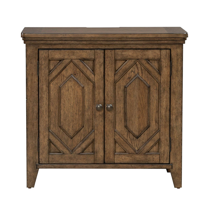 Carolina Park - 2 Door Bedside Chest With Charging Station - Brown