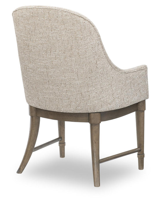 Seraphina - Upholstered Arm Chair (Set of 2) - Midnight Oak