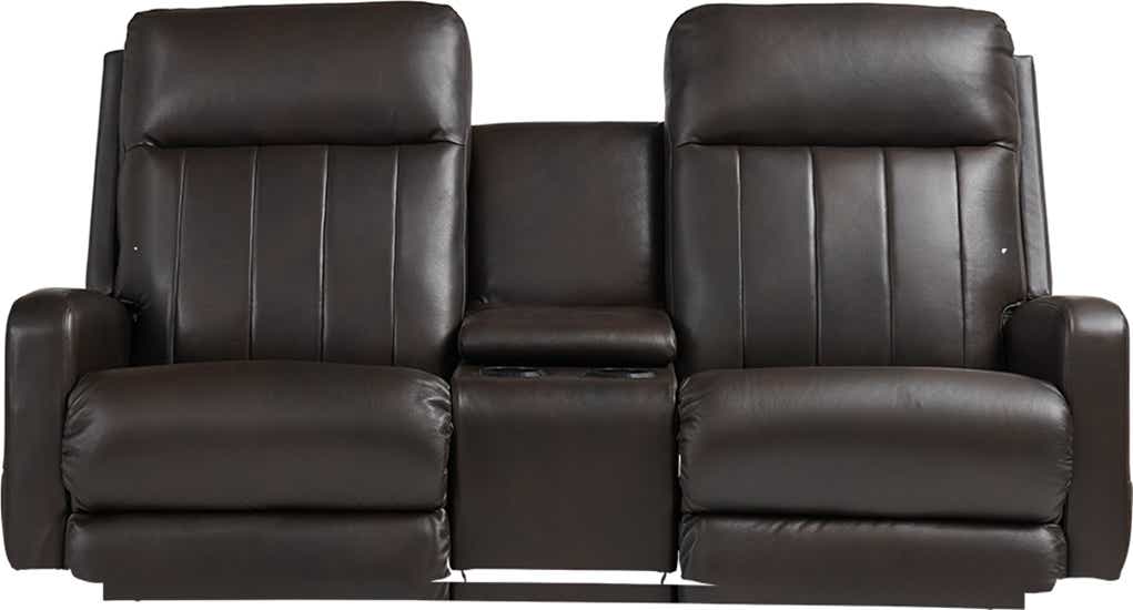La-Z-Boy Finley 339747 wall reclining loveseat with console, front dimensions diagram