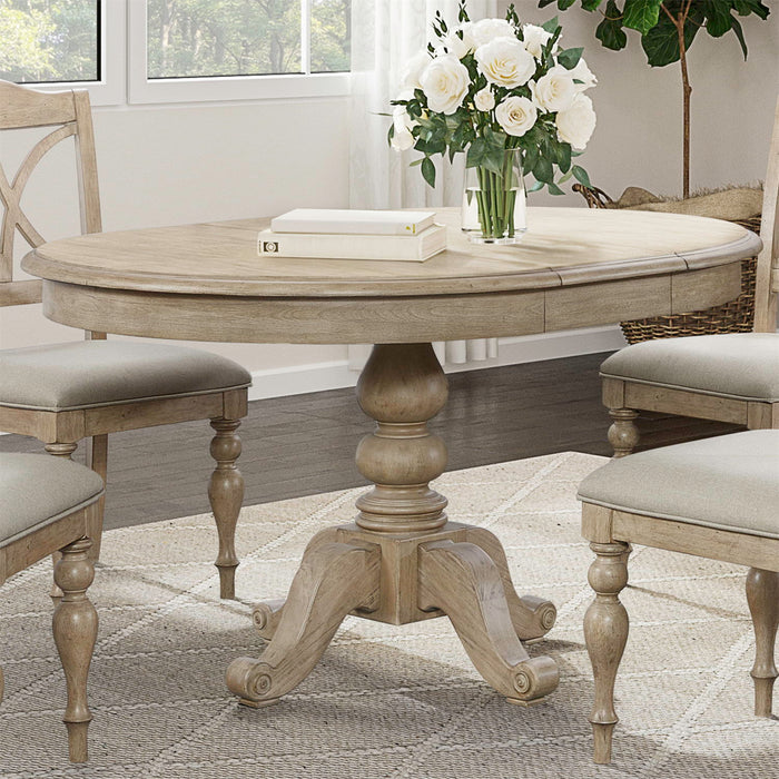 Summer House - Round Pedestal Table Top - Sand Dune
