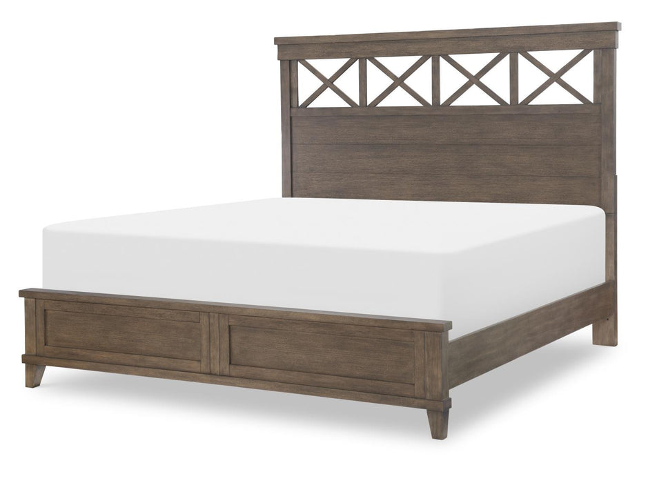 XXX's And OOO's - Panel Headboard King / California King - Cocoa