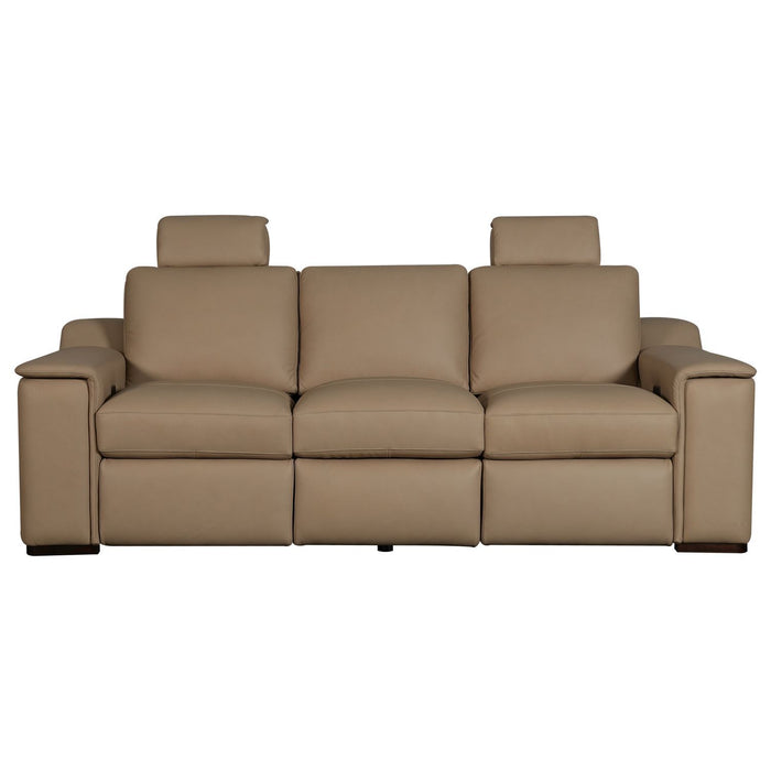 Armon - Sofa With Power Footrest & ZG - Oslo Fawn