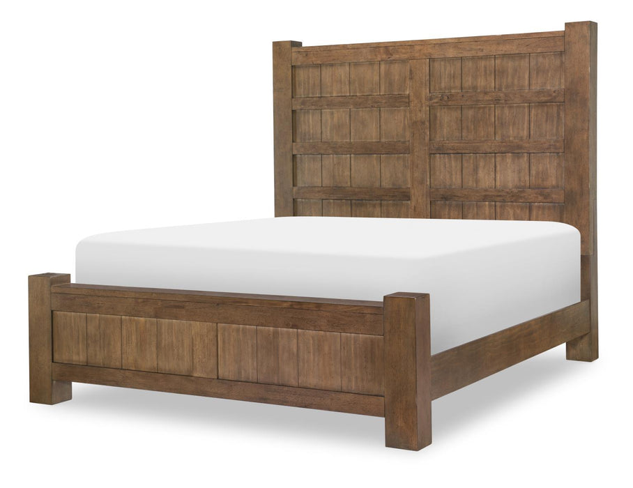 Artisan's Place - King Panel Headboard - Vintage Pine Ironwood