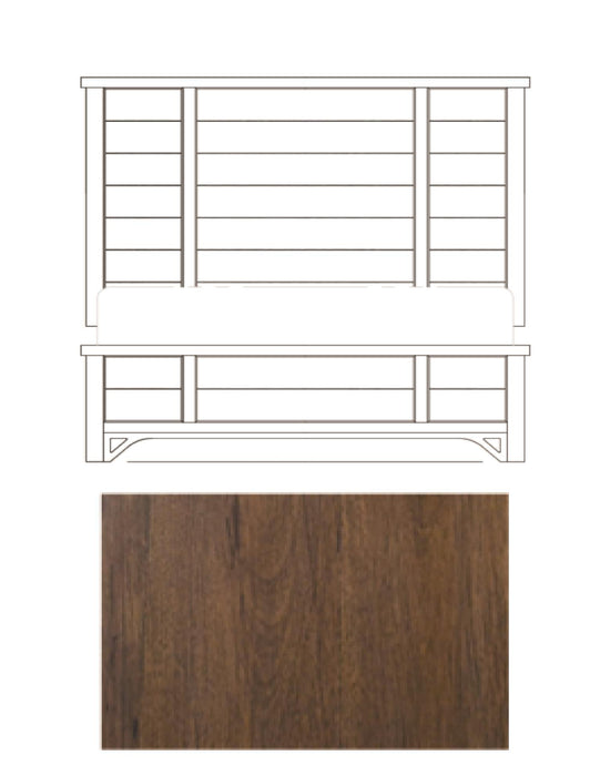 Lake House - Queen Panel Headboard - Pinecone
