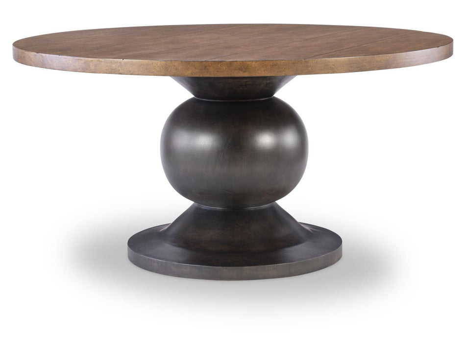 Artisan's Place - Round Dining Table Base - Vintage Pine Ironwood