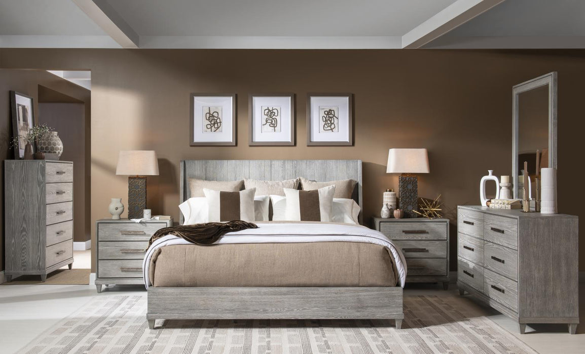 Artesia - Panel King Headboard - Smokey Taupe