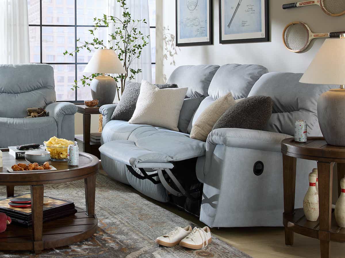 La-Z-Boy James reclining sofa, feature view