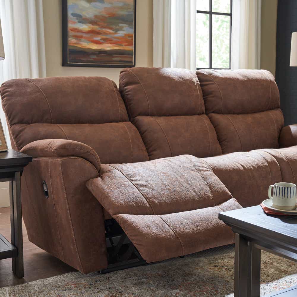 La-Z-Boy Trouper Reclining Sofa in Antique — D212432, alternate view