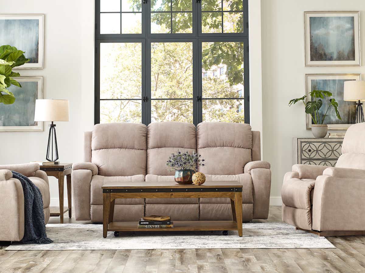La-Z-Boy Dorian reclining sofa features and comfort details