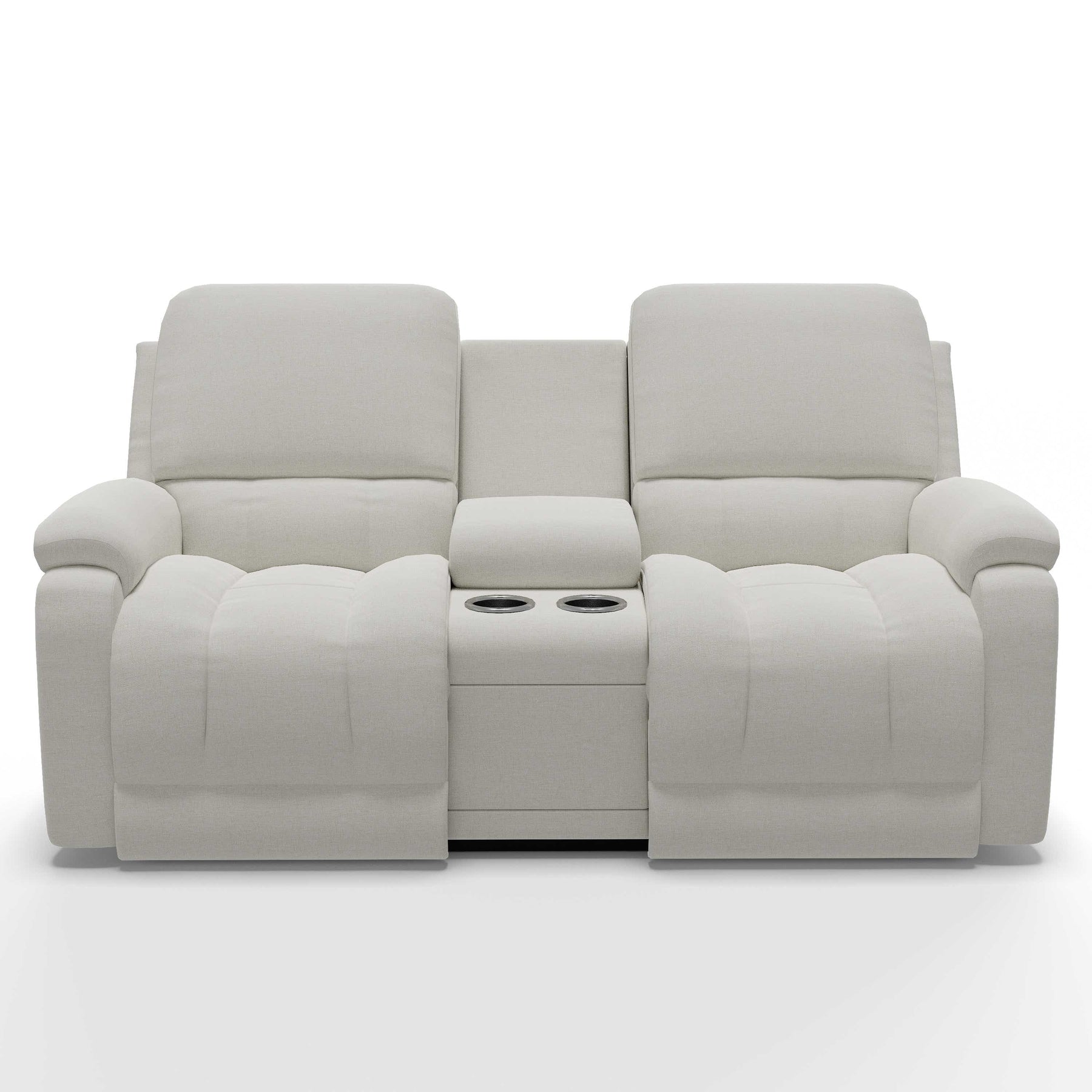 La-Z-Boy Greyson 449530 reclining loveseat with console, front dimensions