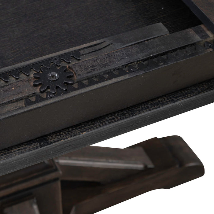 Paradise Valley - Round Pedestal Table Top - Saddle Brown