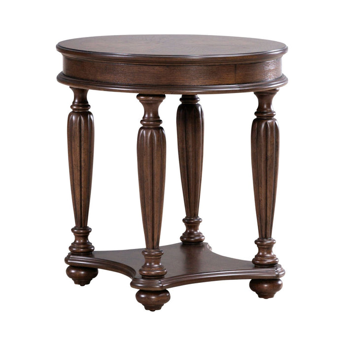 Allington - Oval End Table - Brown