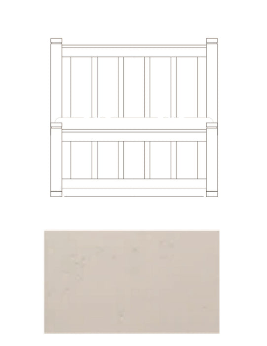 Lake House - Queen Panel Headboard - Sailcloth
