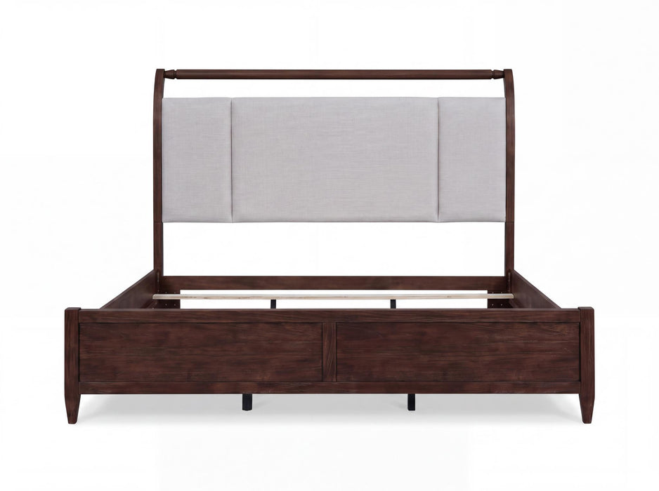 Reflections - Queen Sleigh Footboard - Dark Roast