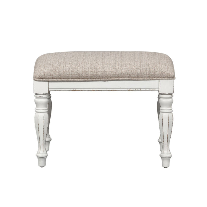 Magnolia Manor - Accent Bench - White