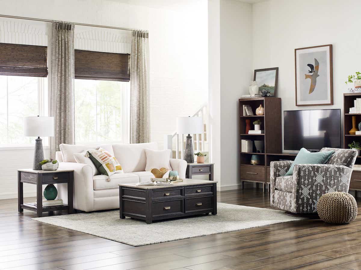 La-Z-Boy 520418 Full Sleep Sofa, featured view in Social Club Stone