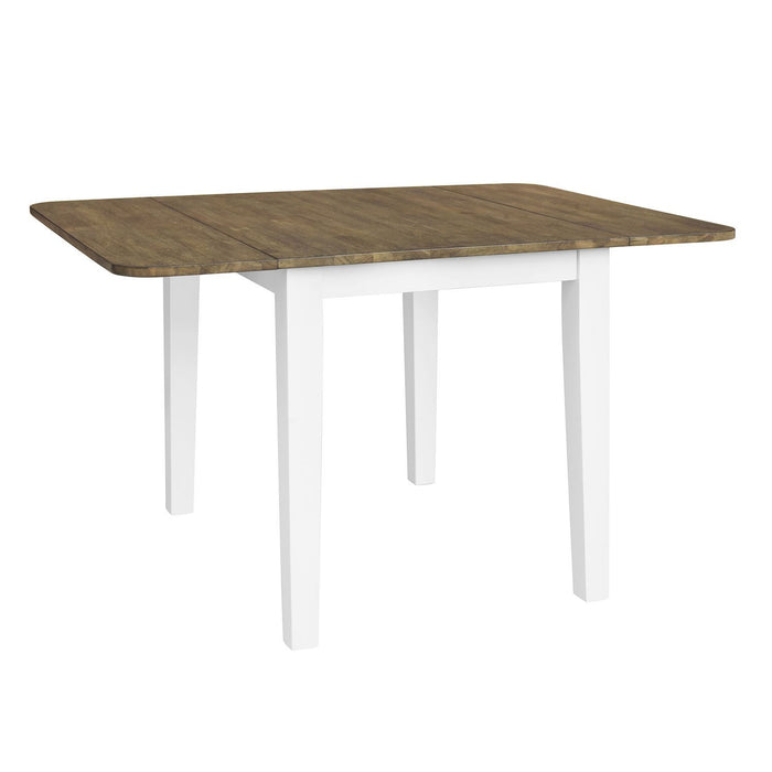 Landale - Drop Leaf Table - Chestnut & White