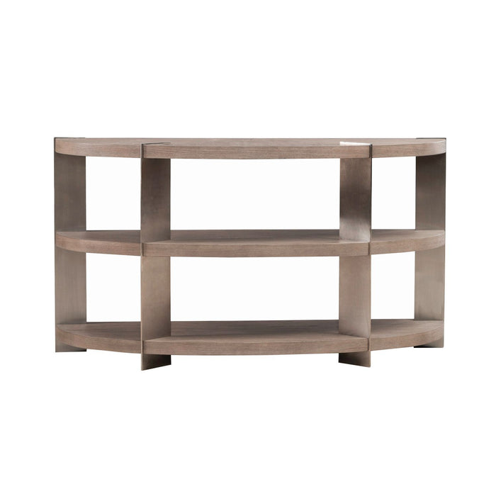 Harlow - Sofa Table - Sandstone & Satin Nickel